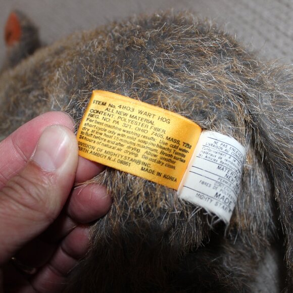 3/$77❤️vintage 1991 Common Warthog Wild Boar Pig 24k Polar Puff Special Effects - Picture 8 of 12